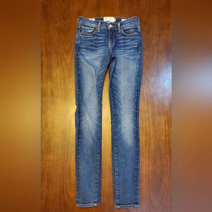 Lucky‎ Brand Brooke Skinny Ankle White Oak Denim Selvedge Jeans  Size 0/25